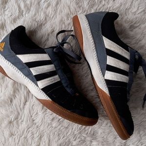 Adidas Top Sala Classic Black/White Indoor Soccer Shoes US 6.5 boys